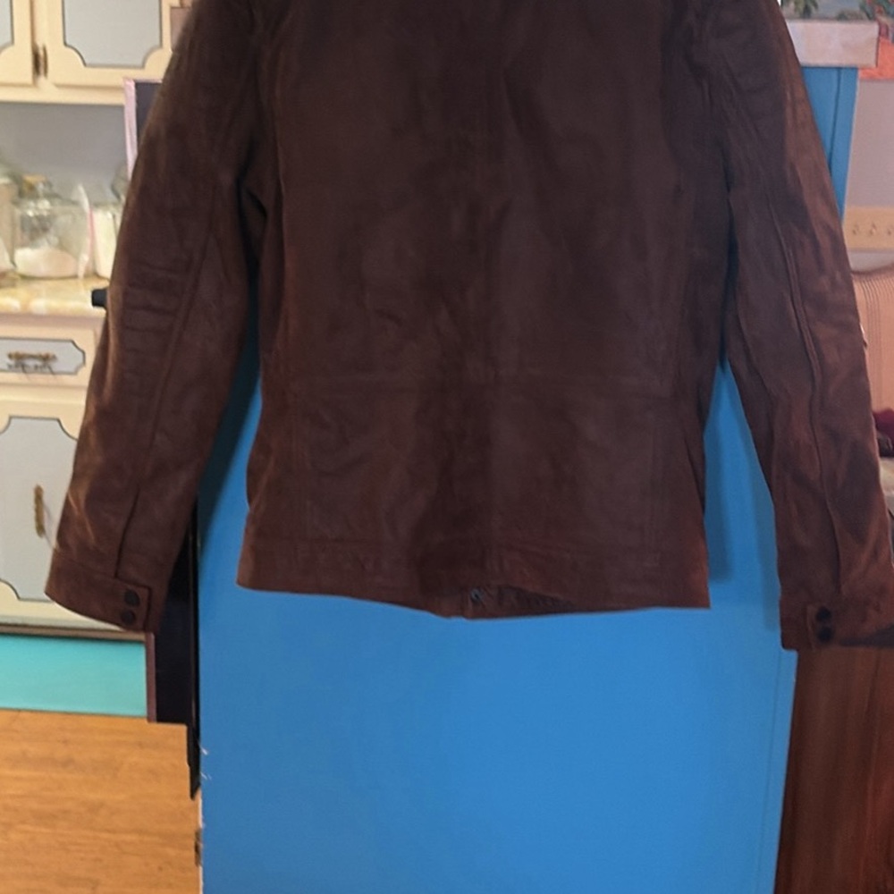 Johnston & Murphy Dark Brown Leather Coat - Picture 5 of 14
